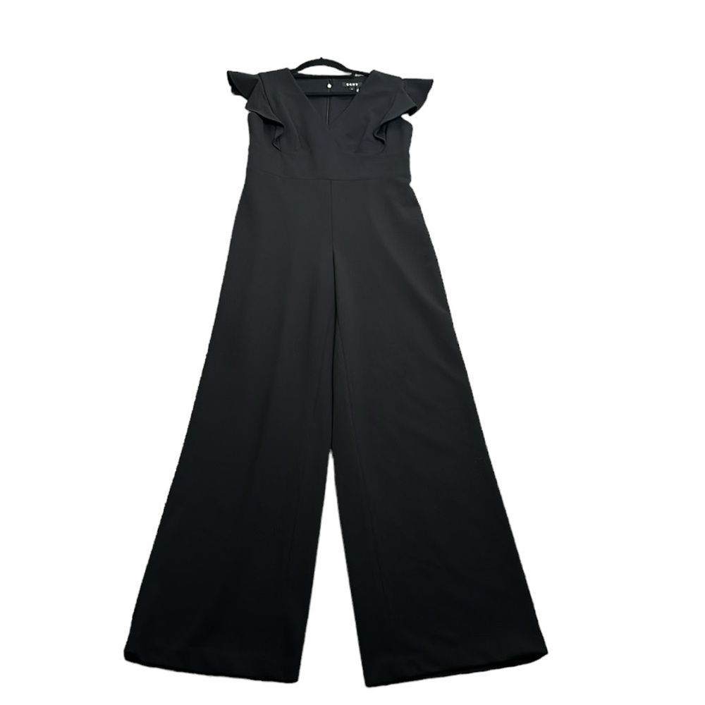 DkNy black wide leg jumpsuit size 6 - Picture 2 of 10